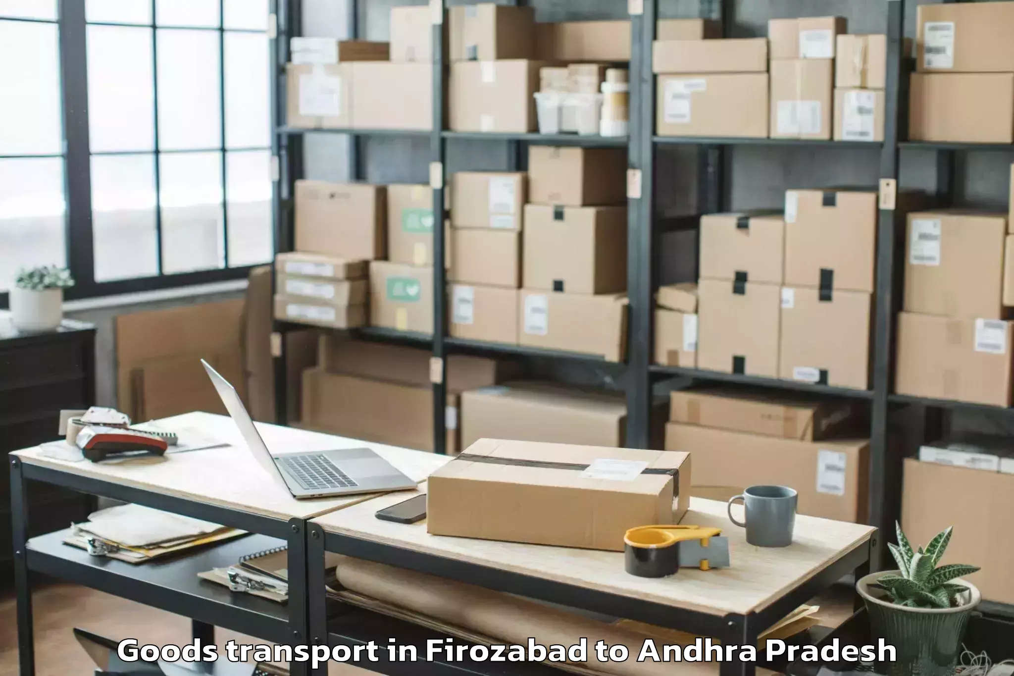 Book Firozabad to Nuzividu Goods Transport Online